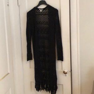 Forever 21 Open knit Longline Cardigan